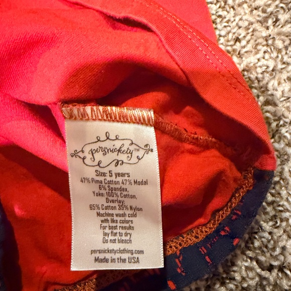 Persnickety Red and Blue Top - Picture 4 of 4